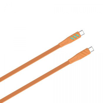 Havit CB6254 USB C to C 60W Super Fast Charging Cable 1m orange Havit CB6254 USB C to C 60W Super Fast Charging Cable 1m orange