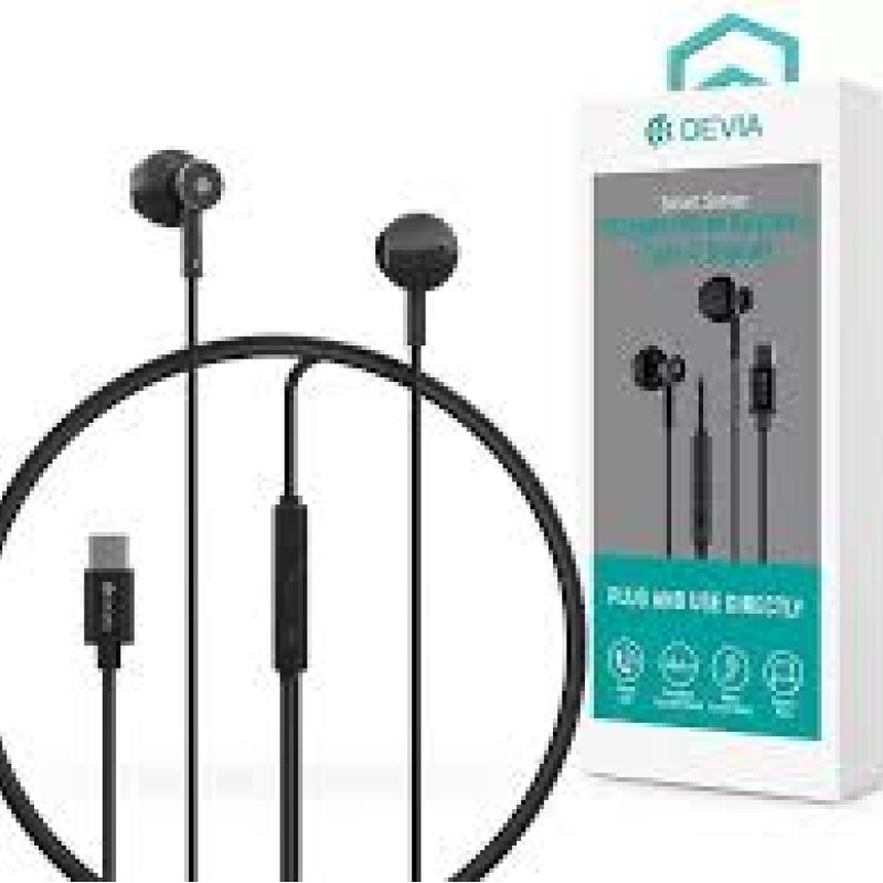 سماعات أذن سلكية معدنية من سلسلة DEVIA Smart Series M2 (رقمية من النوع C)