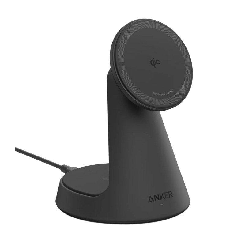 Anker MagGo 2'si 1 arada Kablosuz Şarj Standı İki cihazı şarj eder