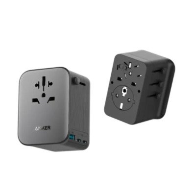 Anker Nano Seyahat Adaptörü 4'ü 1 Arada 65W Gan Siyah