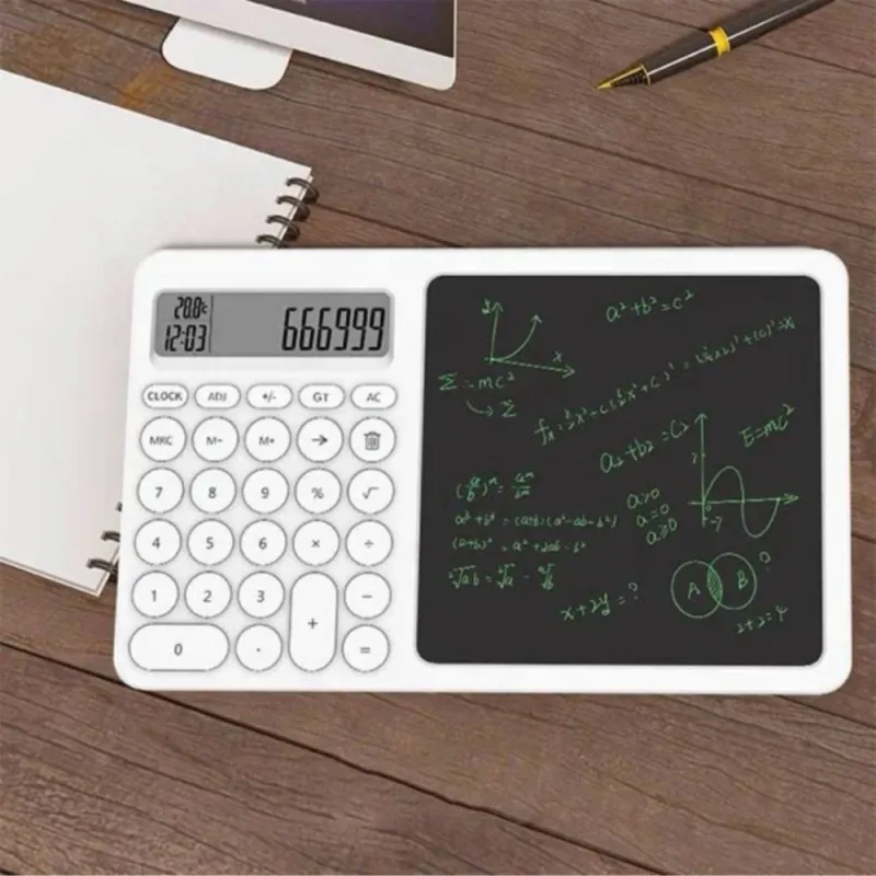 آلة حاسبة بشاشة LCD للكتابة