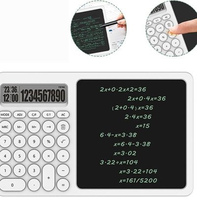 آلة حاسبة بشاشة LCD للكتابة
