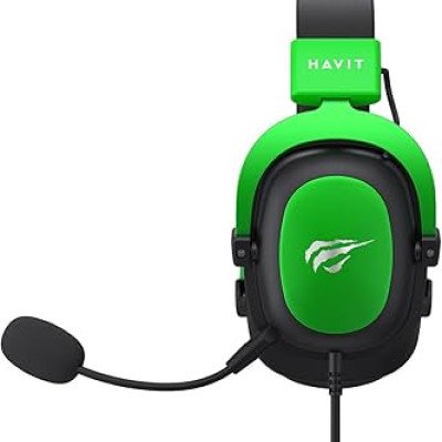Havit H2002d WIRED GAMING HEADPHONE BLACK+ GREEN