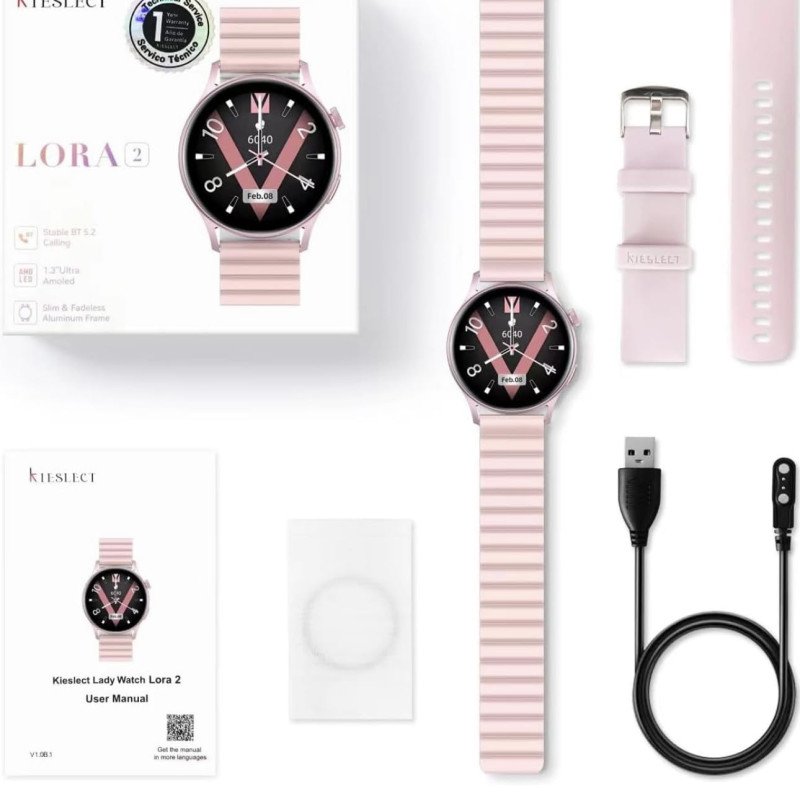 KIESLECT LADY CALLING WATCH LORA 2 PINK