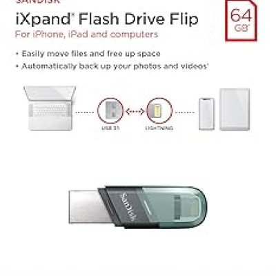 SAN DISK FLASH DRIVE FLIP 64GB