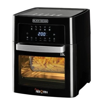 Black+Decker 15L Digital Air Fryer Oven AOF150-B5 Black