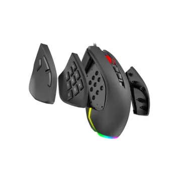 havit ms900 RGB backlit programmable gaming mouse black