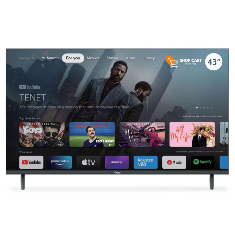 iSTAR - 43" FHD Çerçevesiz Google Akıllı TV (Android 11.0)