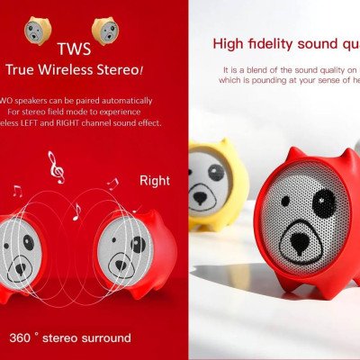 ♦️ Baseus Dog Mini Bluetooth Speaker Model EQ06 ♦️ Baseus Dog Mini Bluetooth Speaker Model EQ06