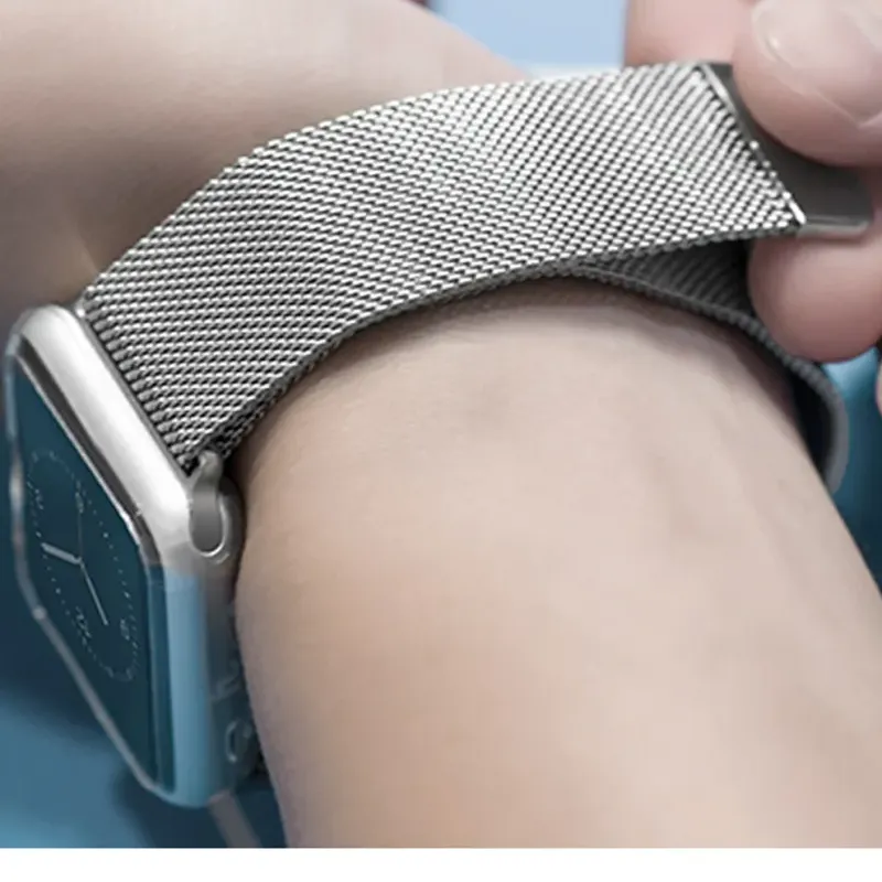 DEVIA Elegant Series Milanese Loop Watch Band for Apple Watch (Gümüş) – Şık ve Zarif Tasarım