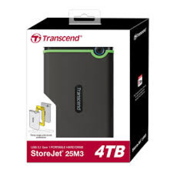 قرص صلب محمول Transcend StoreJet 25M3 3.1 SATA سعة 4 تيرابايت
