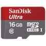 SanDisk ultra microSDXC UHS-1 card with adapter 16gb