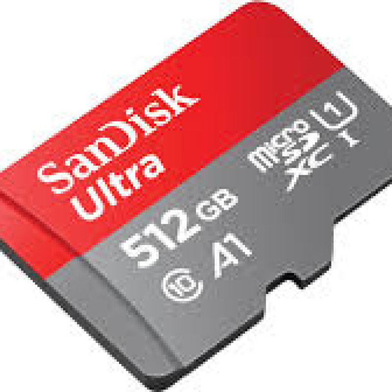 بطاقة SanDisk Ultra microSDXC UHS-1 مع محول سعة 512 جيجابايت