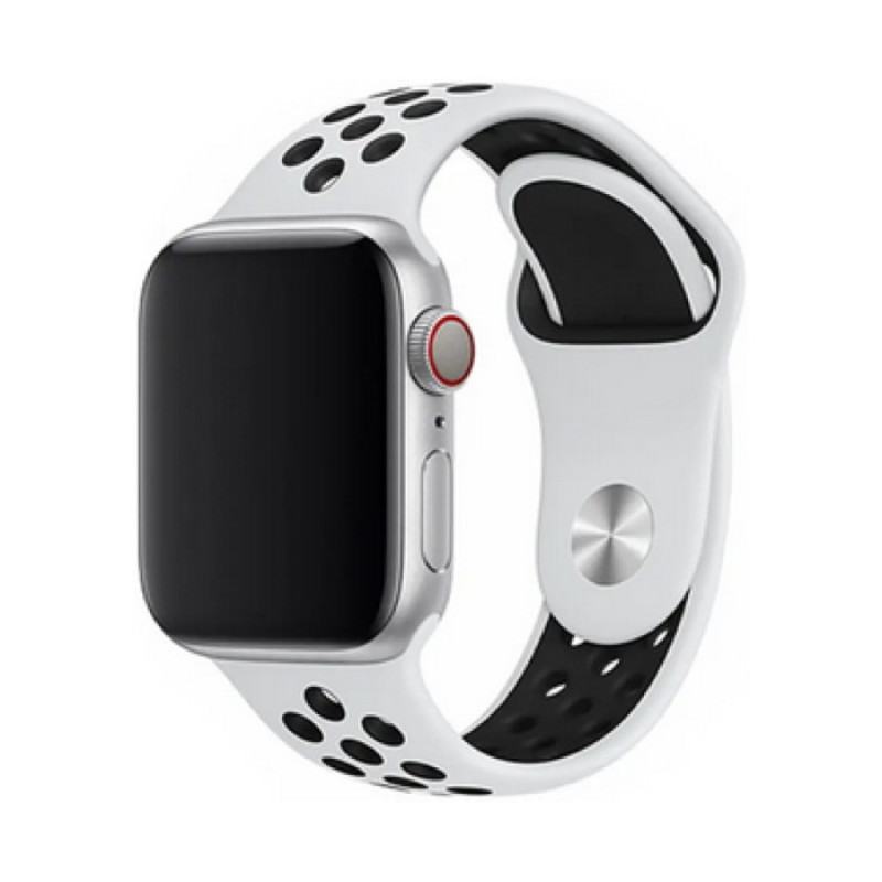 Devia Deluxe Apple Watch Kordonu / /44/45/46/49mm / Beyaz-Siyah