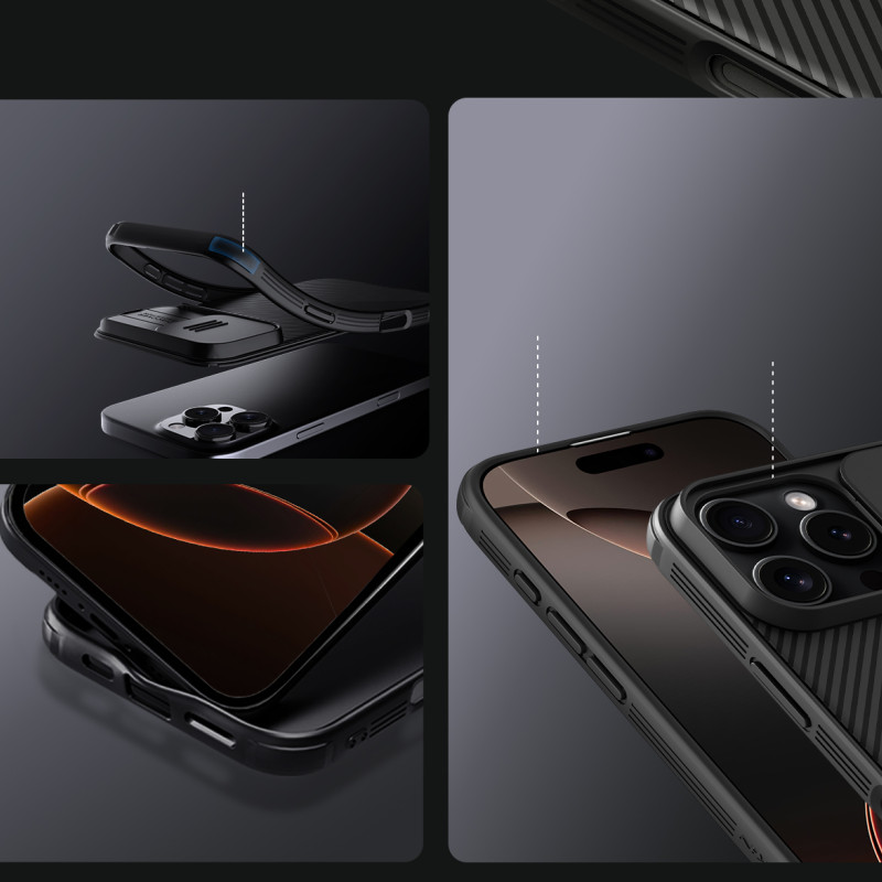 Nillkin CamShield Pro Magnetic Case for Apple iPhone 16 Pro Max supports MagSafe