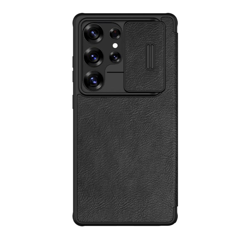 Samsung Galaxy S25 Ultra için Nillkin Qin Pro Deri Kılıf