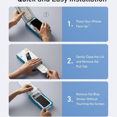 Anker iPhone 16 Pro Max Easy Fit Screen Protector Kit 2-Pack