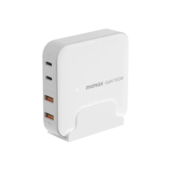 Momax 100W Dual USB-C & Dual USB Port Desktop Charger