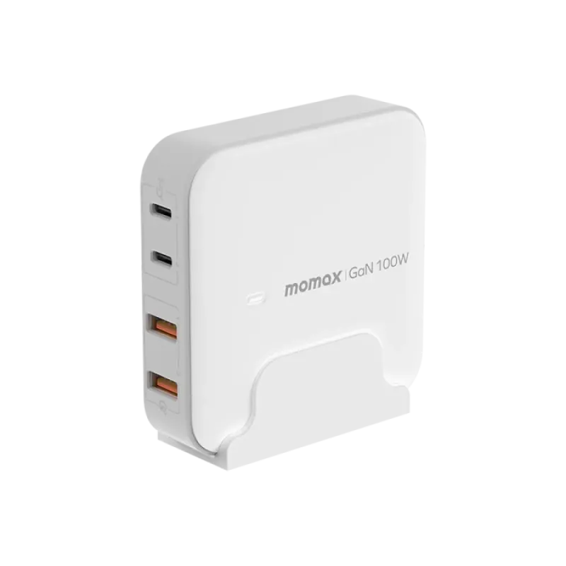 Momax 100W Dual USB-C & Dual USB Port Desktop Charger