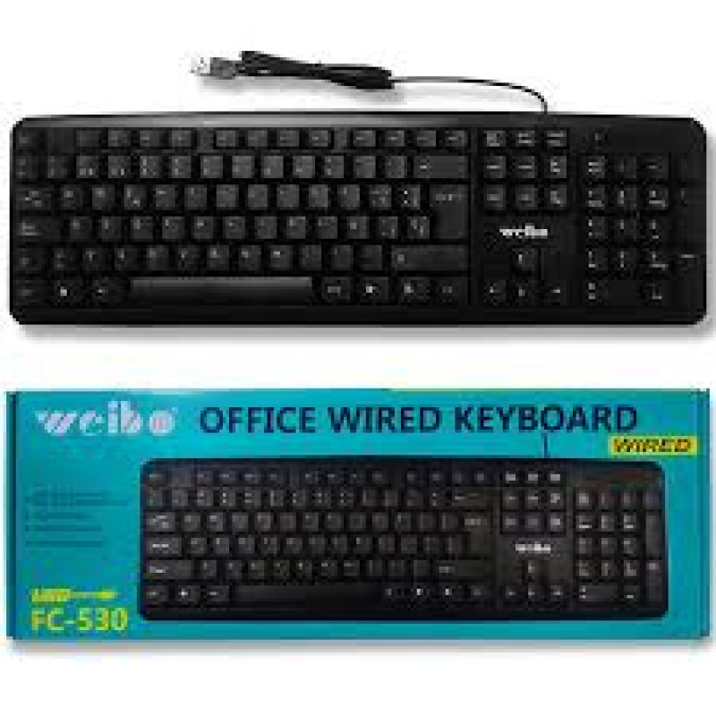 Weibo FC-530 Wired Desktop Keyboard.