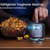 Mini Projector, DLP Ultra Short Distance Projector with Android 11.0,