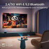 Mini Projector, DLP Ultra Short Distance Projector with Android 11.0,