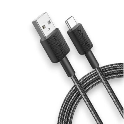 ANKER - Durable Braided Charging Cable USB-A to USB-C Cable