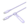بەهێزە. شەحنکردنەوەی خێرا. دۆستی ژینگە. ئەنکەر USB-C بۆ USB-C کێبڵ (3 پێ، 240W، Bio-Based)