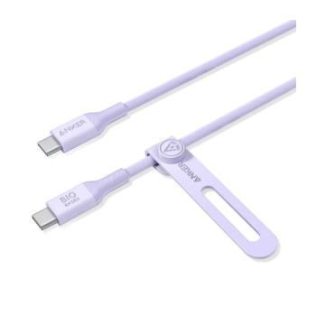 Dayanıklı. Hızlı Şarj. Çevre Dostu. Anker USB-C - USB-C Kablosu (3 ft, 240W, Biyo-Bazlı)
