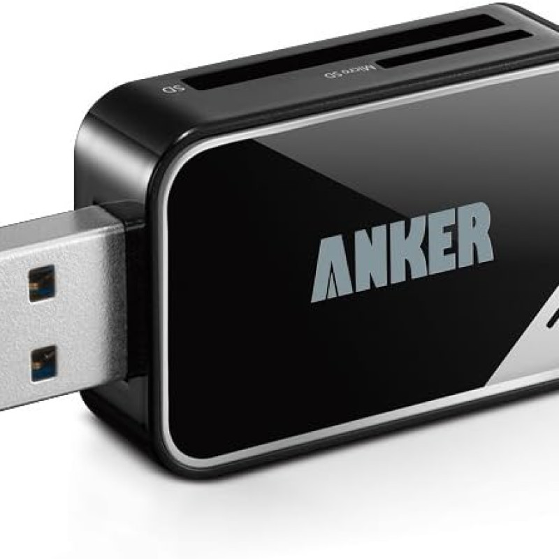 کارت خوێنەری گەورەی ئەنکەر 2 لە 1 USB 3.0 کارت خوێنەری گەورەی ئەنکەر 2 لە 1 USB 3.0