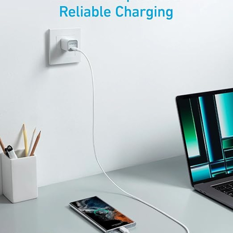 كابل Anker 322 C إلى C (مضفر بطول 3 أقدام)