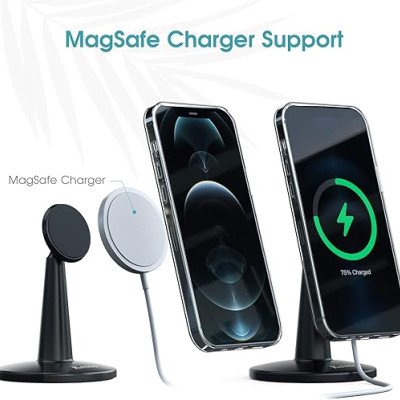 Anker MagGo 2-in-1 Wireless Charger Stand Charges two devices Anker MagGo 2-in-1 Wireless Charger Stand Charges two devices