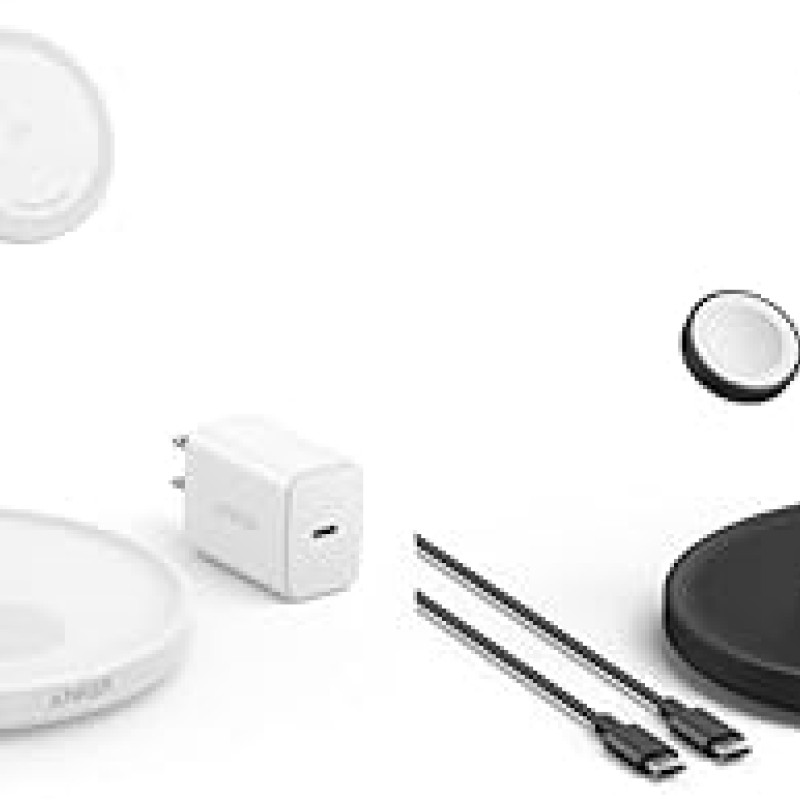 iPhone için 3'ü 1 arada kablosuz şarj istasyonu 25 watt (siyah) iPhone için 3'ü 1 arada kablosuz şarj istasyonu