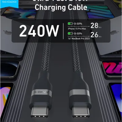 Anker USB-C to USB-C Cable   6 ft,  240W,