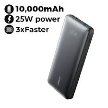 Power Bank (10K mAh, 25W, Black