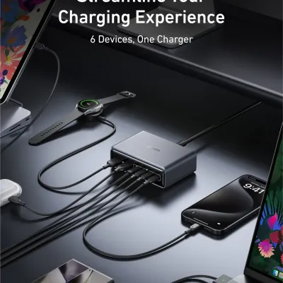 Braim Anchor Charger 200 Watt with 6 GaN ports