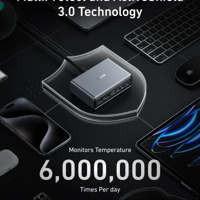 Braim Anchor Charger 200 Watt with 6 GaN ports