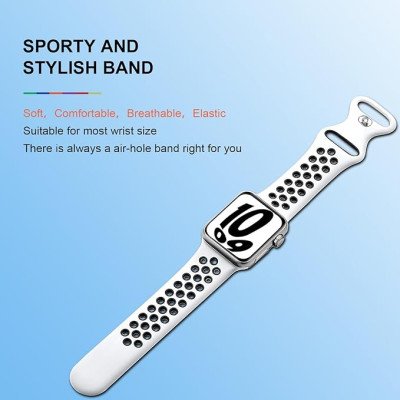 Devia Deluxe  Band for Apple Watch / /44/45/46/49mm / White-Black
