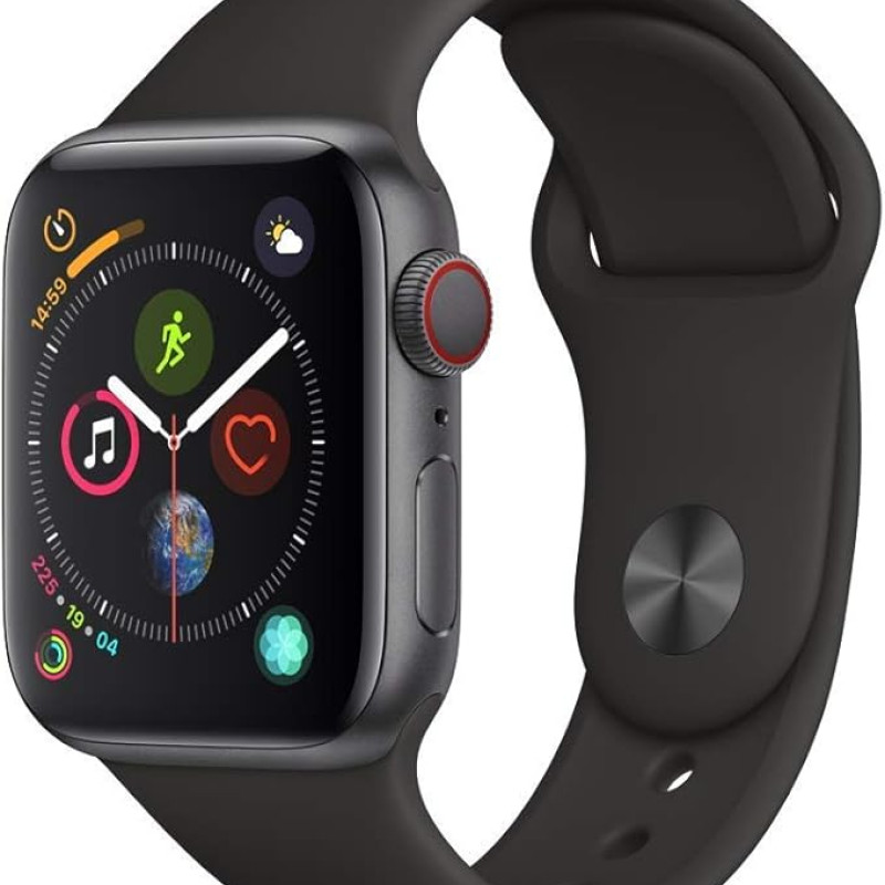 Apple Watch için DEVIA Deluxe Serisi Spor Saat Kayışı – Siyah, Silikon, Rahat Uyum