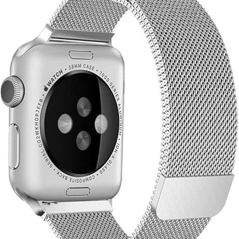 DEVIA Elegant Series Milanese Loop Watch Band for Apple Watch ( Silver ) – Sleek & Stylish Design