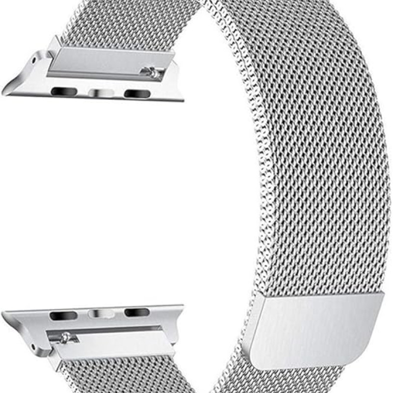 DEVIA Elegant Series Milanese Loop Watch Band for Apple Watch ( Silver ) – Sleek & Stylish Design