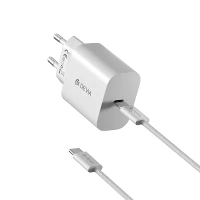 DEVIA Smart Series PD 30W GaN Charger Set With USB-C Cable(EU) DEVIA Smart Series PD 30W GaN Charger Set With USB-C Cable(EU)