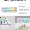 Havit KB903L Gaming keyboard 61 key Transparent white