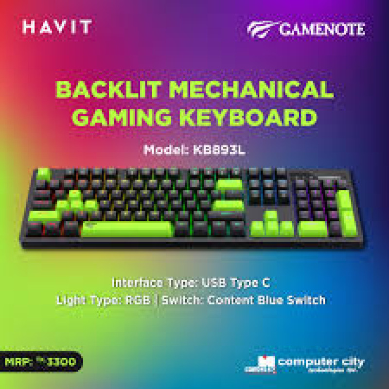 Havit Keyboard KB893L-BN