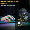 ماوس الألعاب هەڤیت MS1036 الأسود